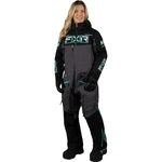 Fxr Womens Maverick F.a.s.t. Insulated Monosuit Black/md Grey Heather/mint Fade. Fixed Price $584.99.