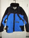 Vtg Mens Polaris Gore-tex Blue Black Zip & Snap Snowmobile Jacket Size Large. Fixed Price $69.99.