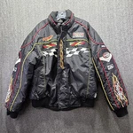 Choko Design Jacket Mens Large Black HR2 Racing Storm Proofed Flames Insulated. Fixed Price $89.99.