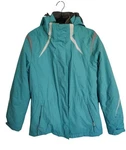 Below Zero By Rothschild Women's Aqua & Silver 3-IN-1 Ski Jacket. Fixed Price $35.00.