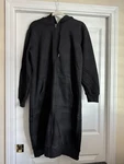 New Discount Divas Boutique Medium Black Fleece Longline Zip Up Hoodie Jacket. Fixed Price $35.00.