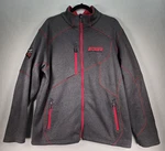 Fxr Jacket Mens Xl Gray Red Full Zip Performance Fleece Lined Pockets Snowmobile. Fixed Price $64.99.