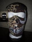 Zan 2 In 1 Reversible Road Rash Neoprene Full Face Mask Atv Biker Snowmobile. Fixed Price $7.99.
