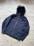 Arc'teryx Vintage Gore-tex Hard Shell Jacket Navy Blue Hooded Coat Mens Size. Fixed Price $125.00.