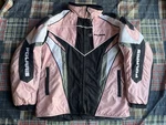 Polaris Light Pink Black White Snowmobile Jacket Coat Youth Size. Fixed Price $81.71.