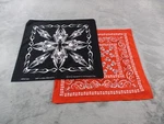 Bandanna By Zanheadgear Usa Skull Flames Black Red 21 X Lot Of Nwot. Fixed Price $11.06.