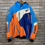 Fxr Mountain Mission Racing Snowmobile Jacket Neon Orange Blue Mens Sz Flaws. Fixed Price $39.96.
