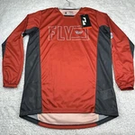 Fly Racing Jersey Mens Medium Red Shirt Mx Motorcross Dirtbike Atv Tee. Fixed Price $21.98.