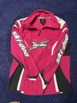 Ski-doo Team Women's Colorblock Fleece Pullover 1/4 Zip Pink Black Size. Fixed Price $15.00.