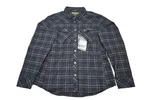 Womens Large Black/asphalt Upland Flannel Longsleeve Shirt. Fixed Price $99.99.