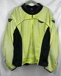 Fly Racing Flux Mesh Motorcycle Jacket Hi-vis Yellow Padded Armor Mens 2XL. Fixed Price $35.99.
