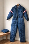 Vtg 70S 80S Jcpenney Snowmobile Mens Xl Blue Belted Snowsuit Ski Usa. Fixed Price $124.99.