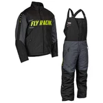 Fly Racing Outpost Snowmobile Jacket/bib Combo Black With Grey & Hi-vis. Fixed Price $284.98.