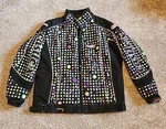 Girls Castle Jacket Twist Snowmobile Racing Winter Polka Dot Black Xl. Fixed Price $35.00.