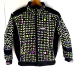 Girls Castle X Jacket Twist Snowmobile Racing Winter Polka Dot Black Large. Fixed Price $75.98.