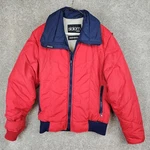 Vintage Slalom Ski Jacket Mens Red Puffer Coat Parka Retro Snowboard Made Usa. Fixed Price $27.99.