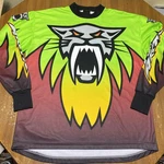 Vtg Arctic Team Cat Men Large Long Sleeve Jersey Shirt Graphic Green. Fixed Price $69.99.