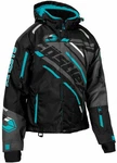 Castle X React Womens Snow Jacket Black/turquoise. Fixed Price $349.99.