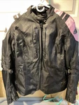 Joe Rocket Motorcycle Jacket Women's Large Diva Pink Black Retro Corset W/ Pads. Fixed Price $89.99.
