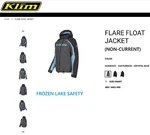 Klim Women's Flare Floatation Snowmobile Jackets- Castlerock/crystal Blue- Sm. Fixed Price $359.99.