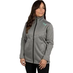 Fxr Racing Women's Grey Heather/mint Elevation Tech Zip-up 231212-0752-13. Fixed Price $59.99.