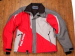 Polaris Mens Ripper Jacket Black Red Gray Medium Snowmobile. Fixed Price $109.95.