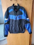 Hjc Black & Blue Storm Men's Motorcycle Racing Jacket Size Xl 3M Reflective. Fixed Price $37.47.
