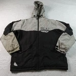 Fly Racing Wps Pit Jacket Mens Black Beige Fleece Lined Removable Hood Guc. Fixed Price $23.36.