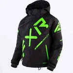 Fxr Youth Child Kids Boys Cx Black Camo/lime Snow Jacket - Size 8 New. Fixed Price $135.99.