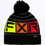 New Fxr Snowmobile Winter Hat, Pom Rainbow Beanie, Black, One Size. Fixed Price $29.95.