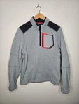 Klim Yukon Quarter Zip Fleece Pullover Storm Gray Men Medium Excellent Cond. Fixed Price $39.95.