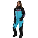 Fxr Maverick Lite Womens Snow Monosuit Black/sky Blue/electric Pink 12 Usa. Fixed Price $220.12.