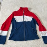 Spyder Women's Ski Team Jacket Red White Blue Medium Size Used. Fixed Price $50.50.