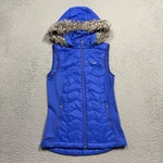 Klim Arise Vest Hoody Women Small Blue Faux Fur Full Zip Performance Thinsulate. Fixed Price $54.95.