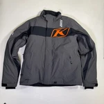 Klim Men's Keweenaw Snowmobile Jacket Insulated Gore-tex Large Asphalt/orange. Fixed Price $317.99.