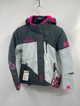 Castle Phase G4 Snowmobile Jacket Women's Xs Charcoal Silver Pink Full Zip Nwt. Fixed Price $97.99.