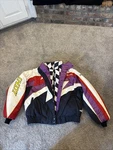 Polaris Snowmobile Racing Stripe Winter Jacket Women Xl Y2K Dupont Indy 500. Fixed Price $48.88.