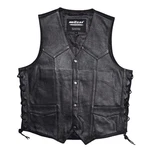 Men's Mossi Side Lace-up Black Leather Vest Live To Ride. Fixed Price $29.99.