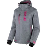 Fxr Snowmobile Womens Fresh Insulated Jacket - Grey Linen/fuchsia. Fixed Price $399.29.