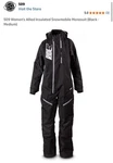509 Womens Allied Insulated Snowmobile Monosuit Black Size Medium. Fixed Price $199.99.