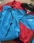 Hmk Men Snowmobile & Size Medium Jacket-red/blue Pants-blue. Fixed Price $49.00.