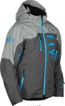 Fly Racing 470-5207L Carbon Jacket Grey/blue Lg. Fixed Price $339.95.