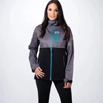 Fxr Womens Rush Dual Laminate Jacket-small Black/teal. Fixed Price $85.00.