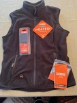 Women Mobile Warming Black Vest. Medium. 7.4V Li-ion Battery Bank. Brand New. Fixed Price $119.00.