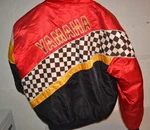 90S Vintage Yamaha Racing Checkered Flag Snowmobile Puffy Coat Jacket Men M-l. Fixed Price $29.99.