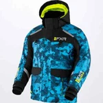 Fxr Youth Child Excursion Sledding Snow Winter Jacket Slate Camo/hivis - Size 12. Fixed Price $169.95.