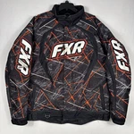 Fxr Racing Slasher Jacket Men's Red Graffiti Geometric Moto Snowmobile Heavy. Fixed Price $99.95.