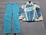 Fxr Women Snowmobile Suit Jacket & Pants Set Size 4/2 Blue Aqua F.a.s.t.. Fixed Price $179.95.