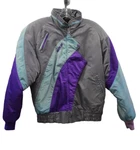 Arctic Cat Ladies Puffer Jacket Gray , Purple & Teal Size Med Vintage. Fixed Price $39.99.