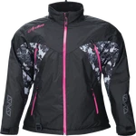 Arctiva Fits Women's Pivot 7 Jacket Black/camo Gray/pink Large 3121-0849. Fixed Price $179.95.